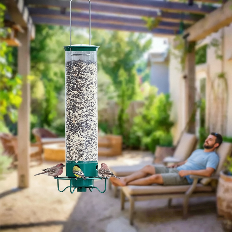 Comedor de Pájaros Giratorio Insecticida con Activador de Peso y Repelente de Ardillas — imagen 5