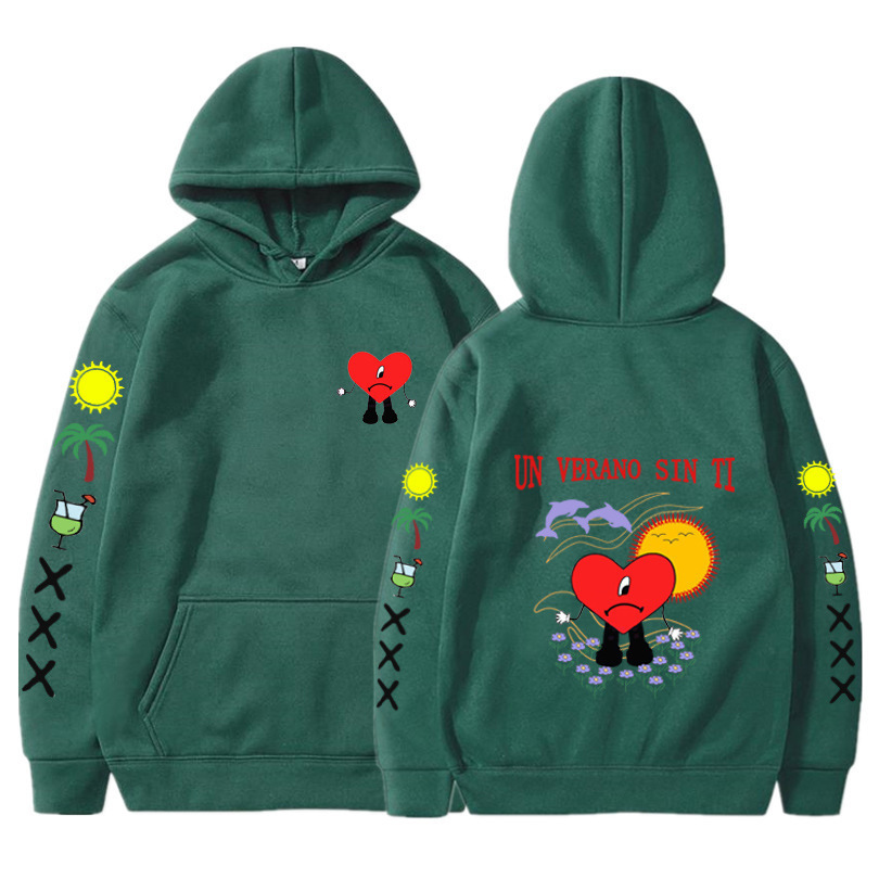 Bad Bunny Un Verano Sin Ti Album Graphic Hooded Unisex Sweatshirt — image 13