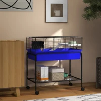 Caja para Animales Pequeños de Dos Niveles Removible del Soporte — imagen 1