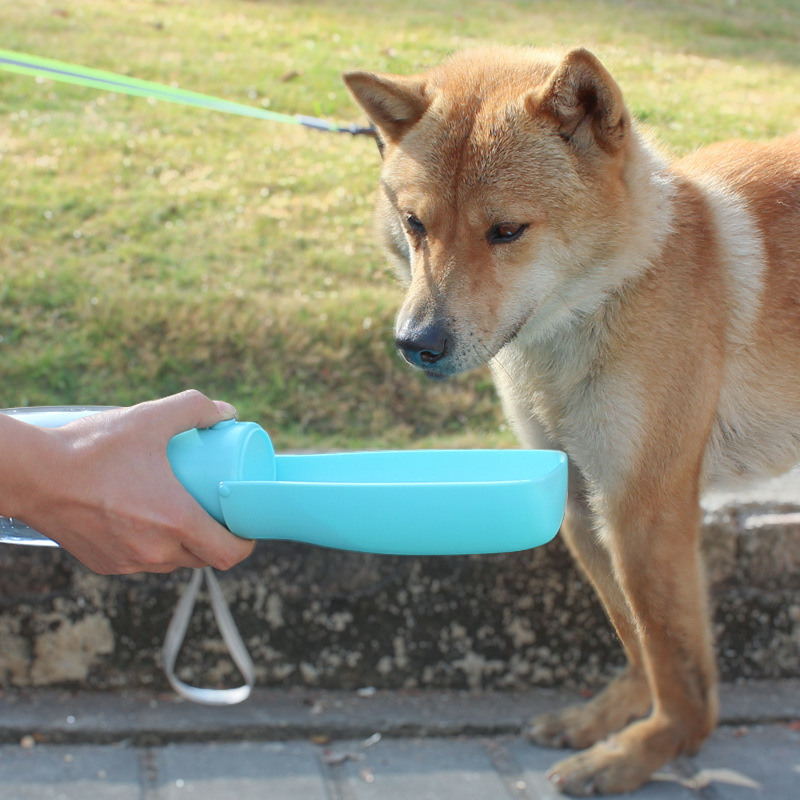 550ML Large Capacity Dog Water Bottle Outdoor Supplies Outdoor Cat Feeding Water Dispenser Portable Pet Folding Water Cup — image 5