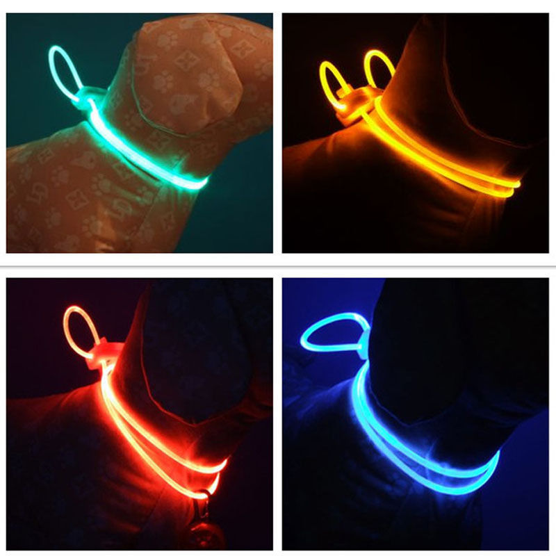 Dog Luminous Collar Led Luminous Collar Teddy Medium-Sized Large and Small Dog Anti-Loss Walking Light — image 1