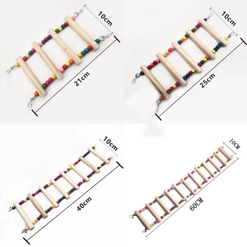 Columpio de pájaro colorido, escalera de nube, estación de escalada, palo de columpio, juguetes para masticar, juguetes de escalada para pájaros, accesorios para jaula de pájaros — imagen 3