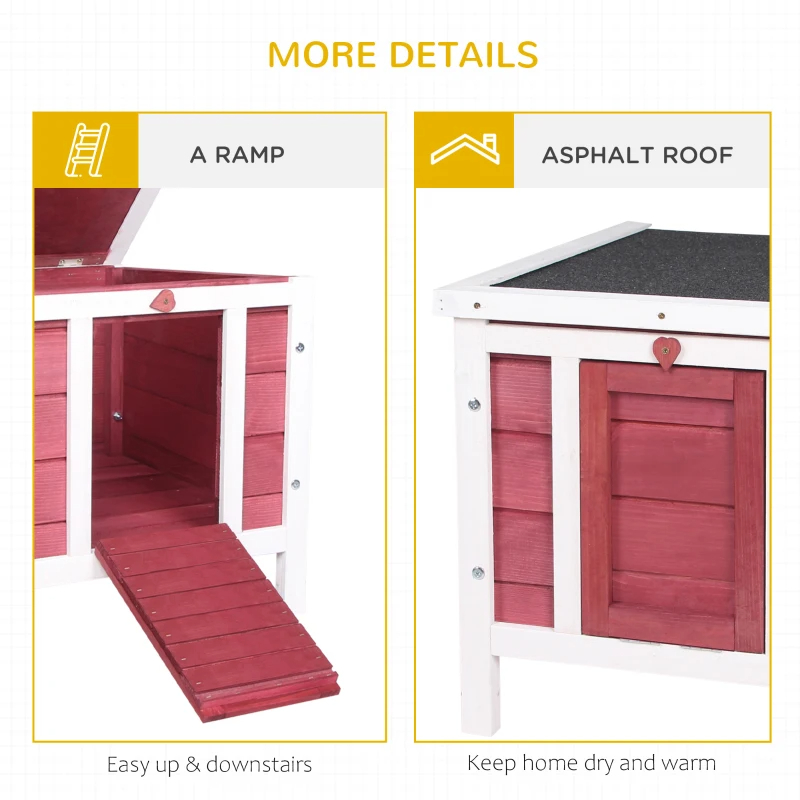 Casa para Conejos Pequeña Casa de Animales con Techo Impermeable y Accesible — imagen 5