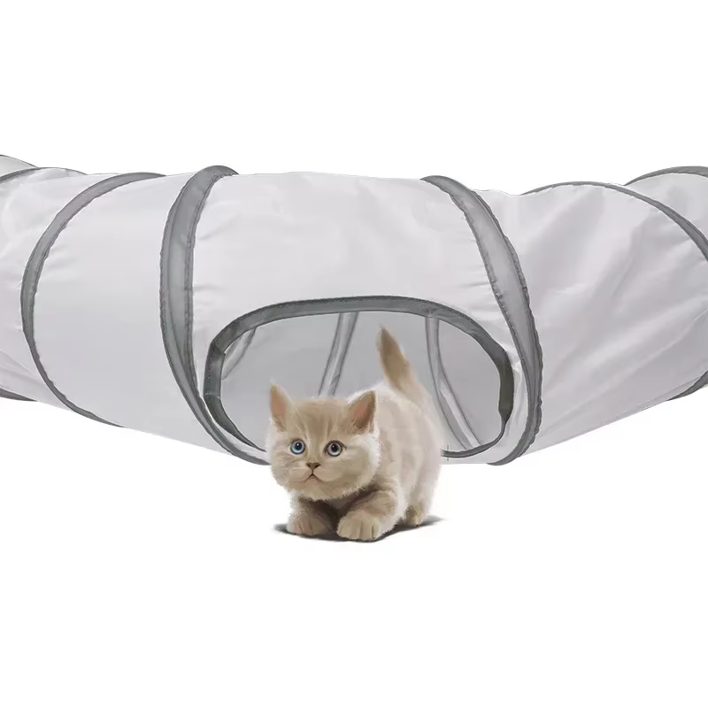 Cats Tunnel Foldable Pet Cat Toys Kitten Pet Training Interactive Fun Toy Tunnel Bored For Puppy Kitten Rabbit Play Tunnel Tube — image 3