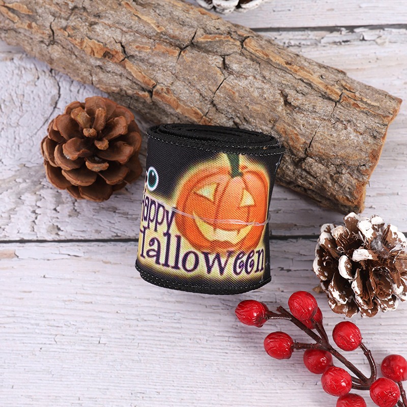 Creative Halloween spider print ribbon Halloween party decoration ribbon DIY decoration ribbon material — image 3