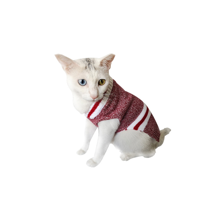 Dog Sweater Pet Knit Sweater Mixed Color Pet Sweater Pet Clothes — image 3