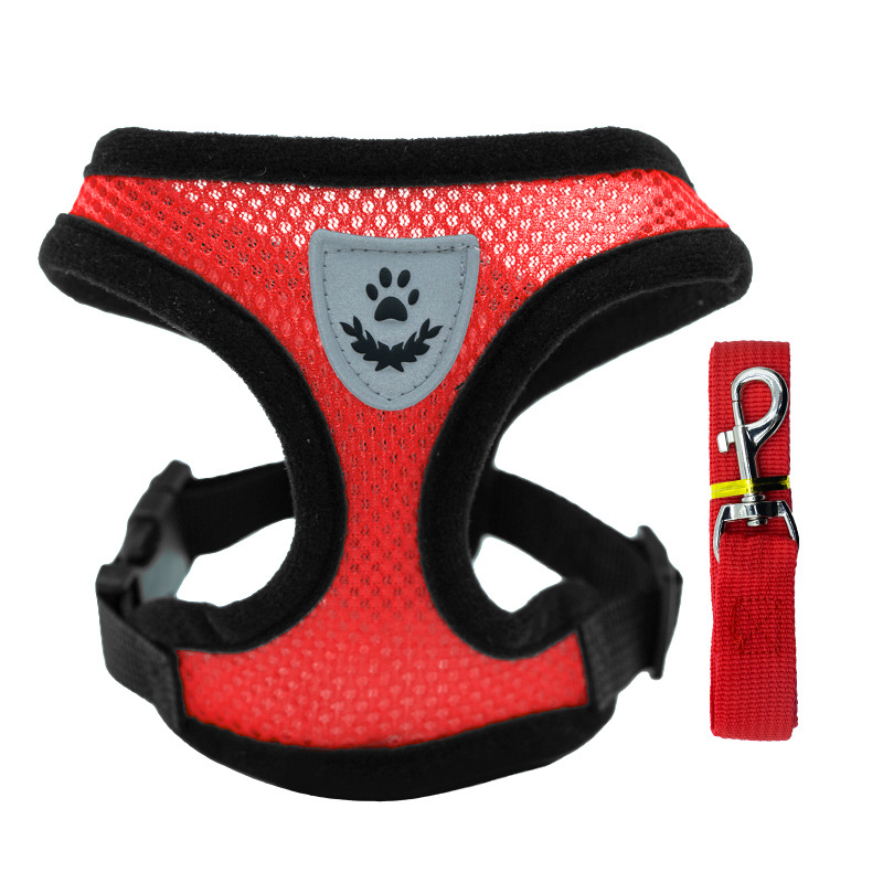 Adjustable pet harness set (small dogs/cats): vest, collar, leash. Fits French Bulldogs, Chihuahuas, etc — image 9
