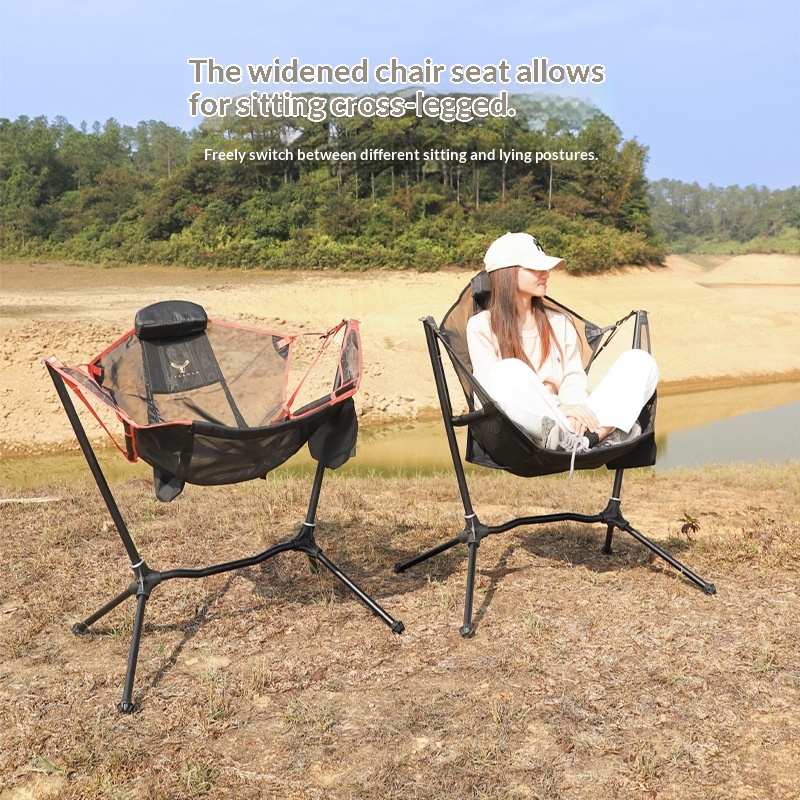 Fishing Rocking Chair Aluminum Alloy Camping Rocking Chair — image 5