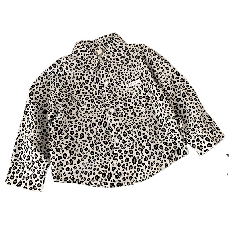 Boys' shirt leopard print versatile children's jacket — image 6