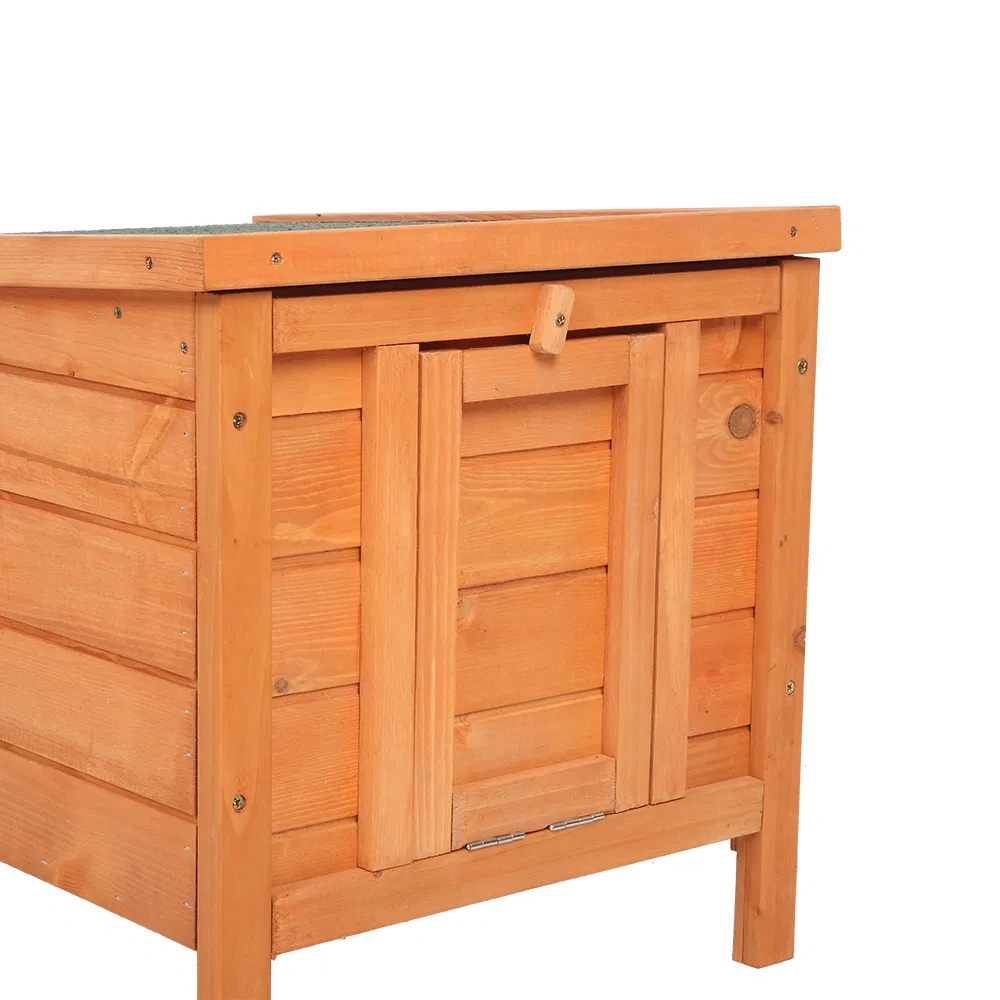 20-inch removable roof, waterproof, green asphalt roof, cedar wood, wooden chicken and rabbit cage — image 5
