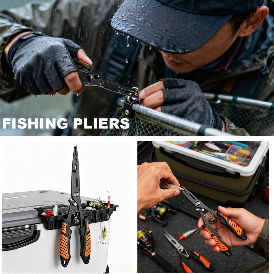 Fishing Fillet Knife Set With Pliers, Measuring Tape & Non-Slip Grip — image 3