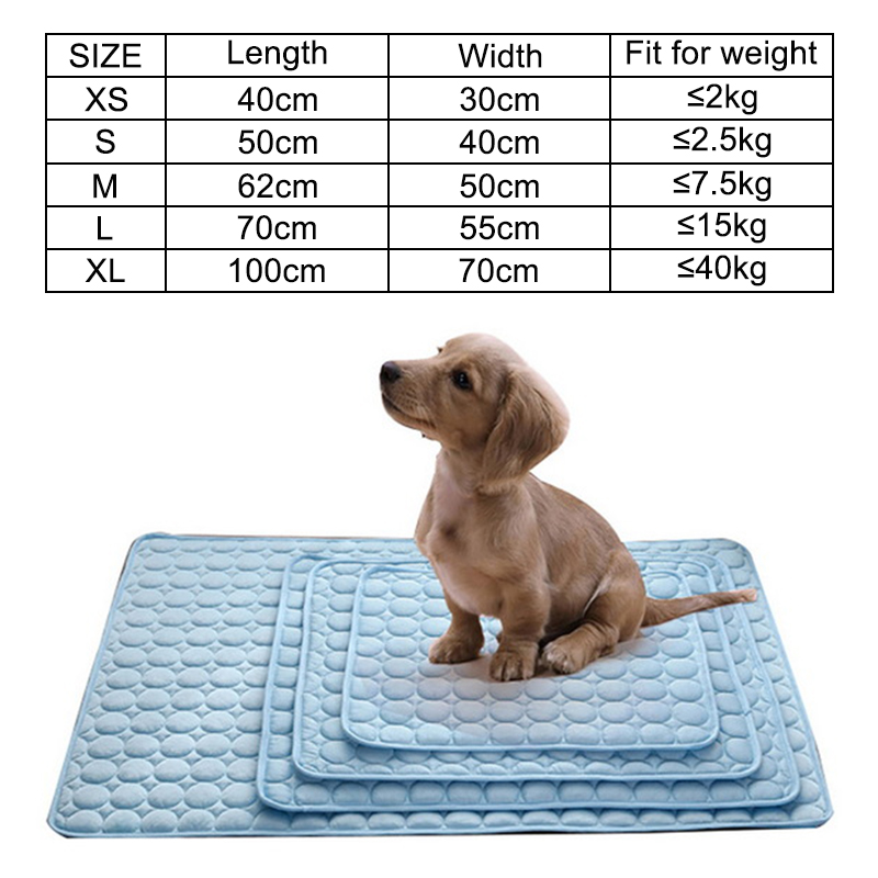 Dog Mat Cooling Summer Pad Mat For Dogs Cat Blanket Sofa Breathable Pet Dog Bed Summer Washable For Small Medium Large Dogs Car — image 2