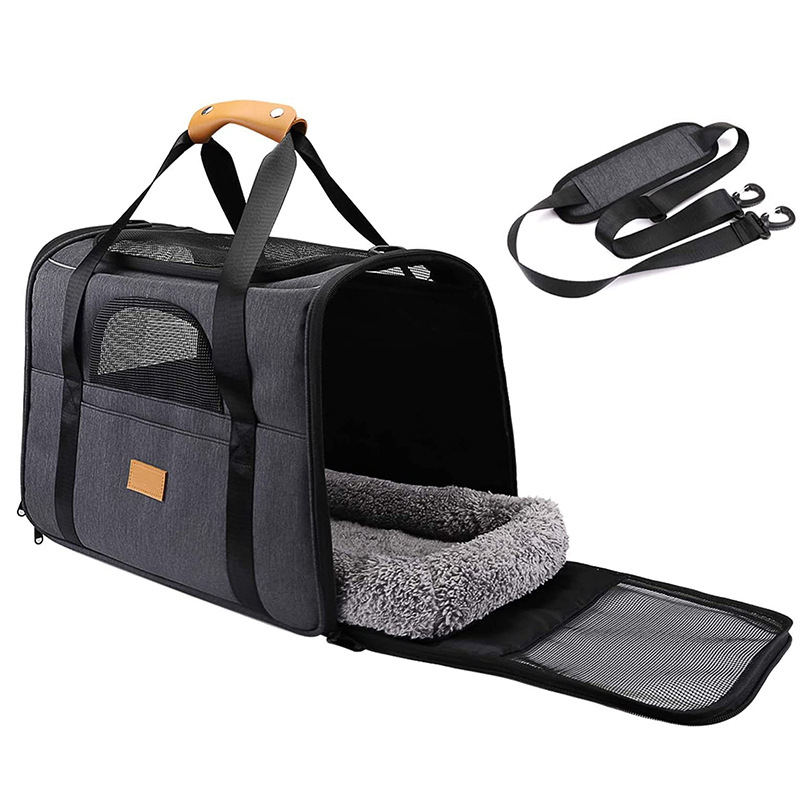 Cat Backpack Portable Folding Pet Go out Bag Breathable Single Shoulder Hand Cat Bag Large Capacity — image 1