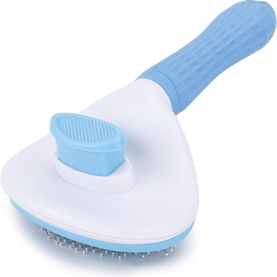 Self Cleaning Slicker Brush, Dog Cat Bunny Pet Grooming Shedding Brush — image 1