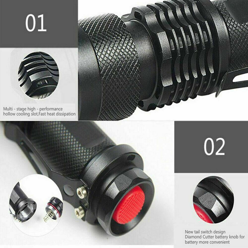 Paquete de 2 Linternas UV LED de Mano, Luz Negra Ultravioleta de 395nm, Mini Lámpara de Inspección Detectora de Manchas de Orina de Mascotas, Chinches y Escorpiones — imagen 12