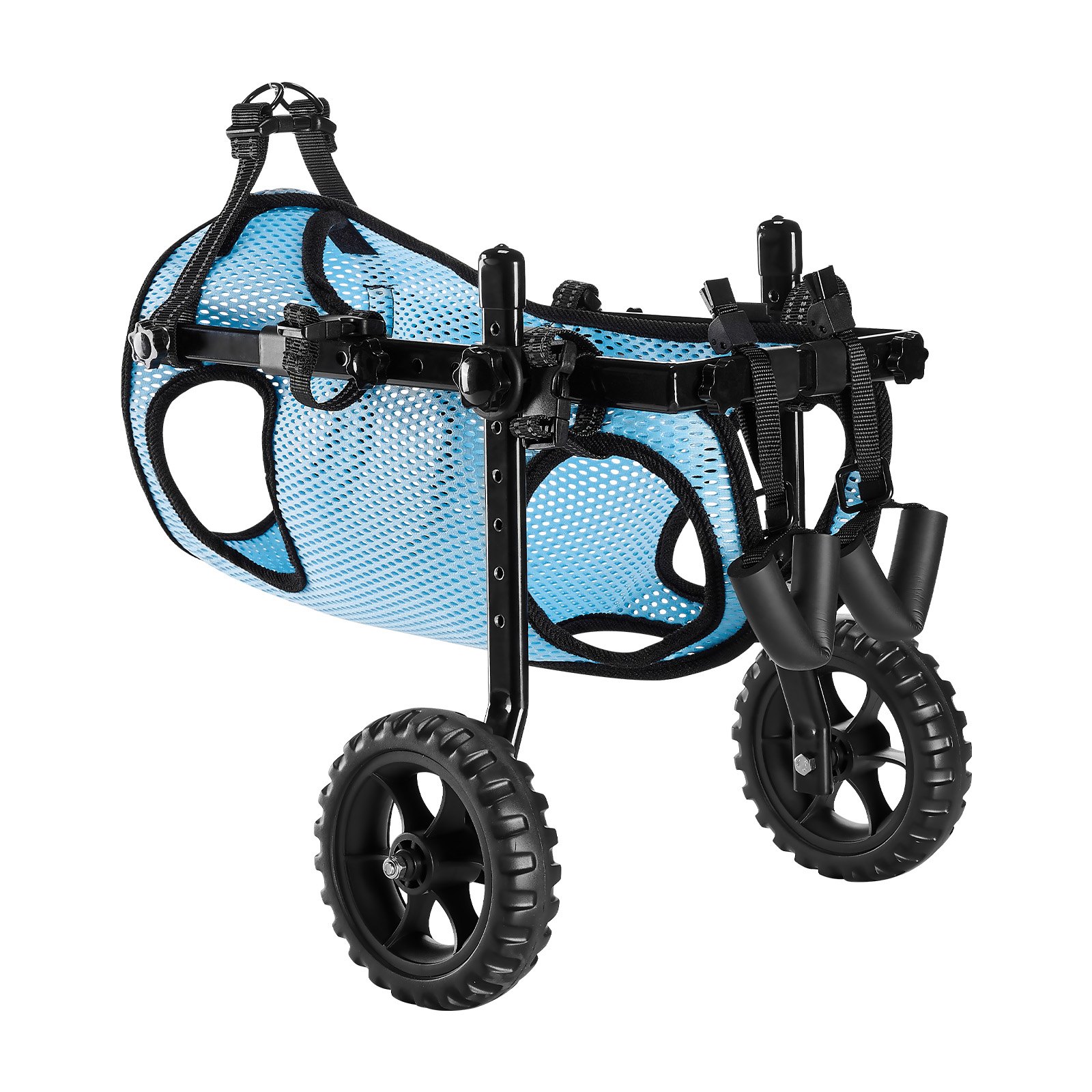 Silla de Ruedas para Perros con Patas Traseras, 2 Ruedas Ajustables - Silla de Movilidad Ligera para Cáncer de Espalda en Perros con Soportes Absorbentes — imagen 1