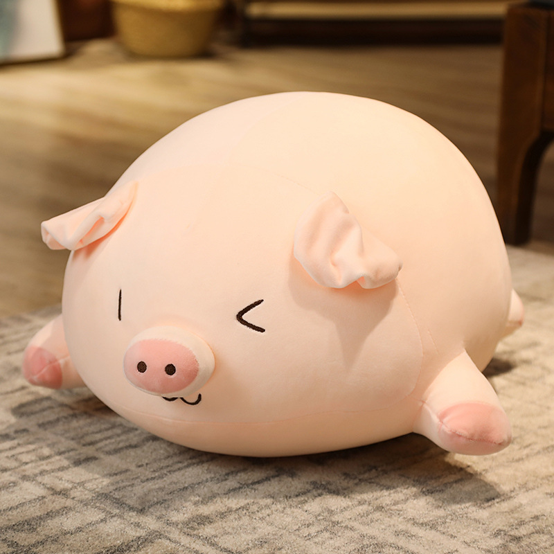 Muñeca de cerdito de fiesta tierna, juguete de peluche suave, almohada de cerdito linda, relleno de algodón de plumón, almohada de animal grande — imagen 7