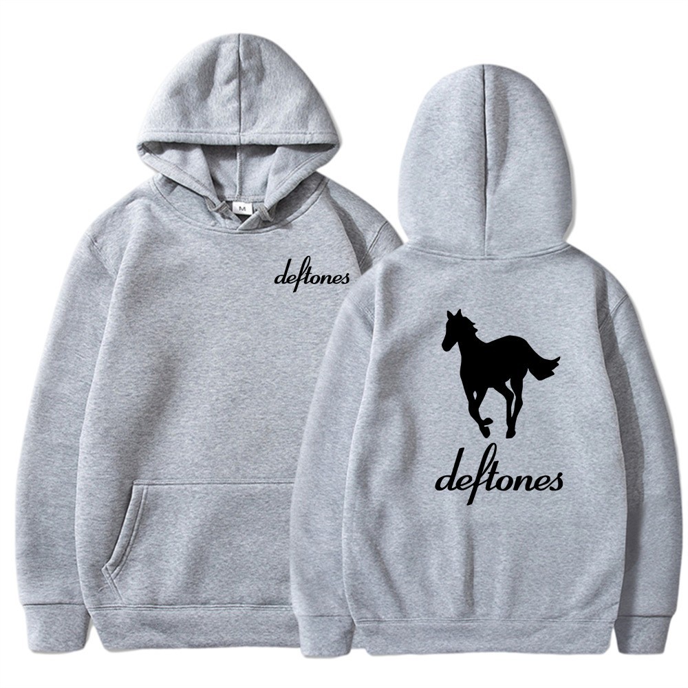 Deftones White Horse Print Hoodie Casual Unisex Sweatshirt — image 5
