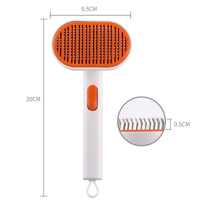 Pet comb, pet hair removal brush, cat and dog comb, automatic hair removal and beauty brush — image 8