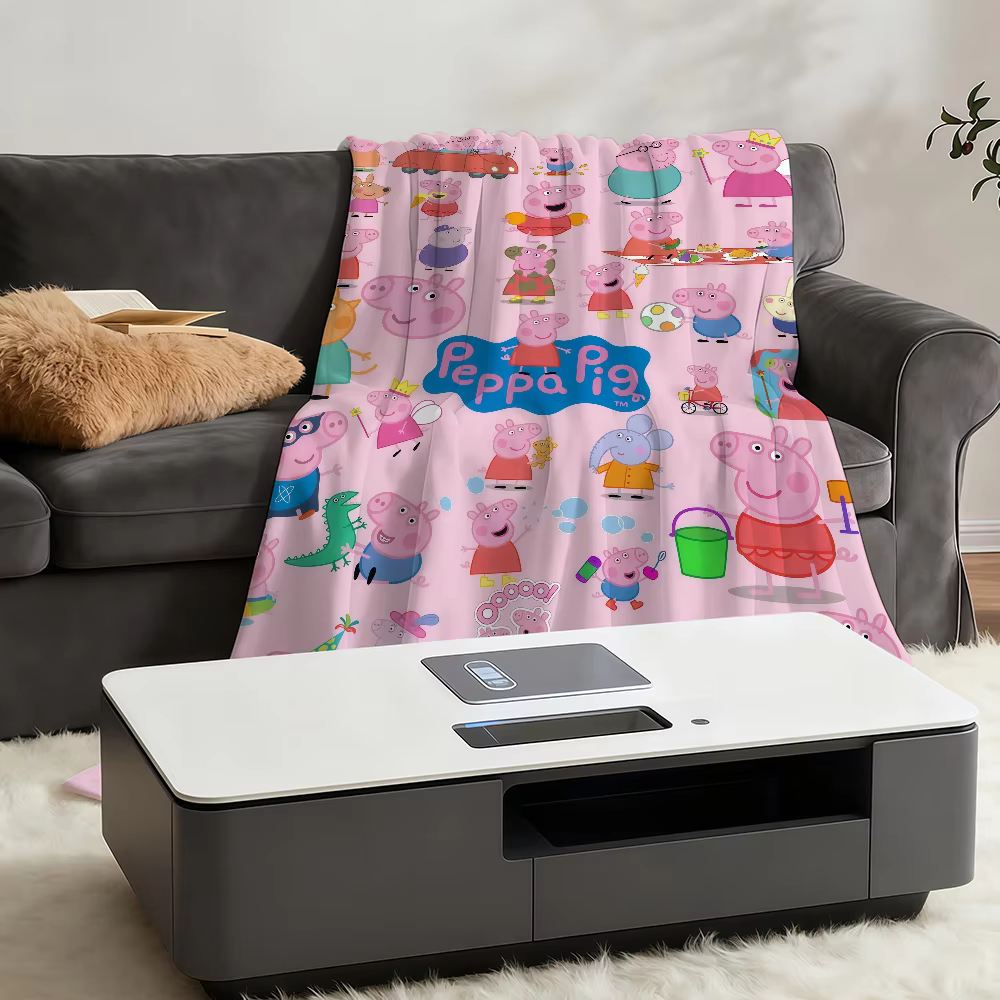 P-PeppaS-ES Blanket Throw Super Cosy Plush Living Room Sofa Couch Childish Birthday P-PigS Gifts — image 6