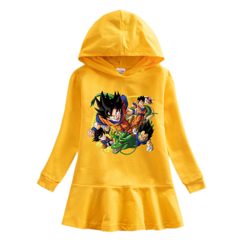Girls' butterfly hooded sweatshirt dress — image 9