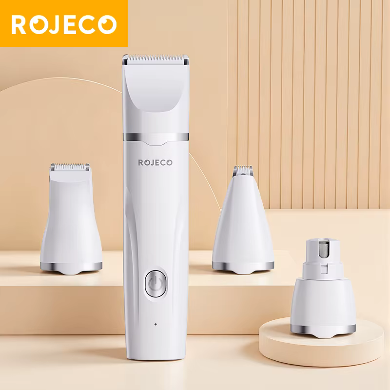 ROJECO Electric Pet Trimmer 4 in 1 Professional Grooming Kit For Dog Cat Hair Multifunctional Dog Trimmer Haircut Shaver Clipper — image 1