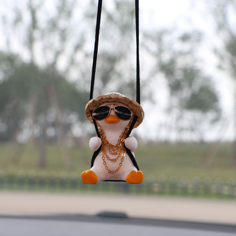 Pato Oscilante para Auto, Adorno Colgante para Automóvil, Colgante para Espejo Retrovisor de Comercio Exterior, Pato Oscilante, Adorno Colgante para Automóvil — imagen 3