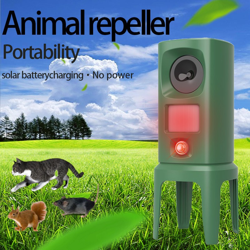 Repelente de ratones solar, repelente multi-piso para gatos y repelente ultrasonido LED para perros — imagen 1