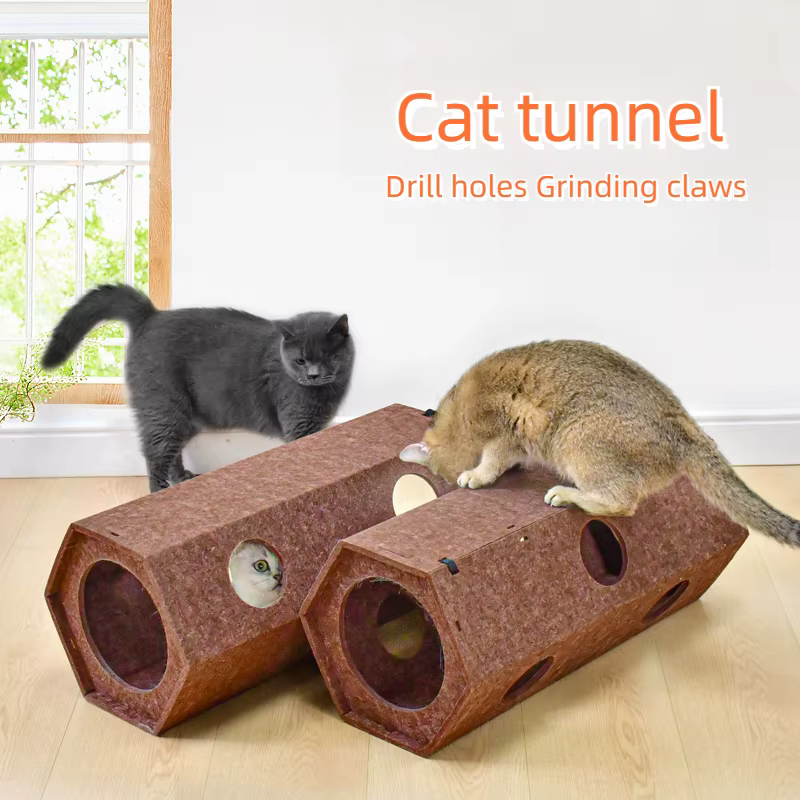 Túneles de Juguete para Gatos en Indoors - Tubos Reutilizables para Comportamiento Natural — imagen 1