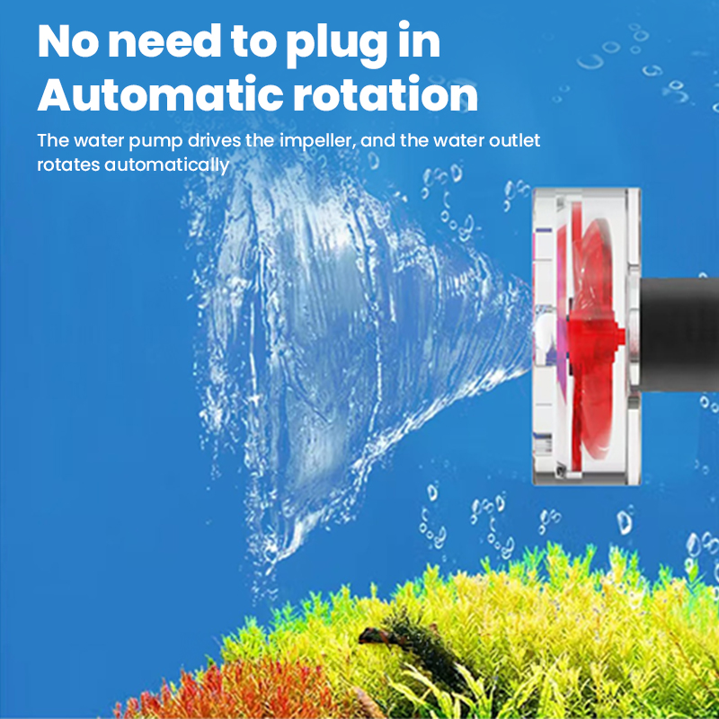 4-Blade Auto-Rotating Fan Kit for Fish Tank Outlet - Clover Accessories, Aquarium Filter Screen Add - ons — image 8