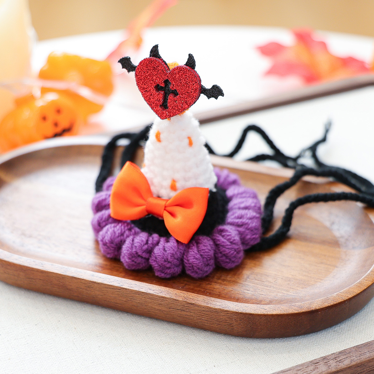 Pet Accessories Hat Halloween Festival Small Wizard Hat Knitted Hat for Dogs and Cats Small Dog — image 5