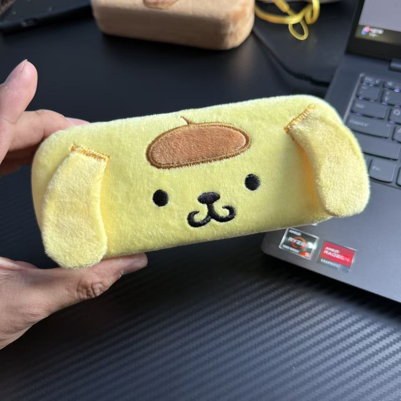 Cute Bear Plush Glasses Case, Cartoon Sunglasses Storage Box for Students, Personalized Eyewear Pouch — image 6