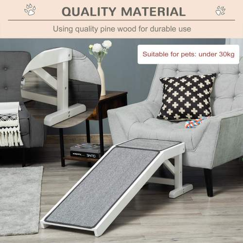 Ramp For Dog Bed, Pet Ramp For Dog With Non-slip Carpet And Top Platform — imagen 7