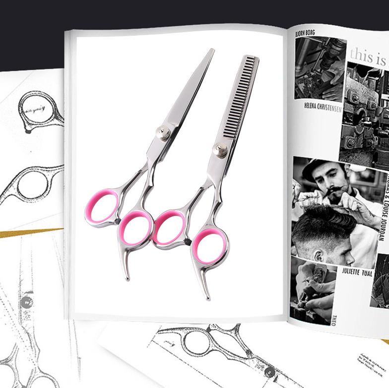 Pet Dog Grooming Scissors Stainless Straight Curved Thinning Shears Trimmer Kits — image 8
