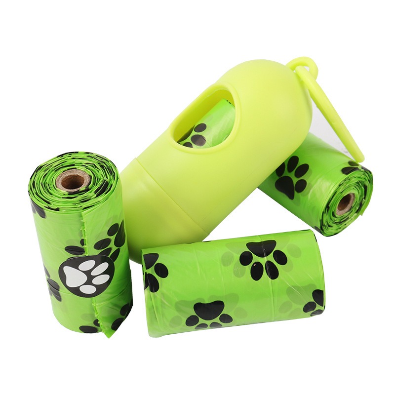 Bolsas para Excrementos de Mascotas Biodegradables Rollo Único Bolsitas para Caca de Perro Bolsa para Pecho de Mascota — imagen 3
