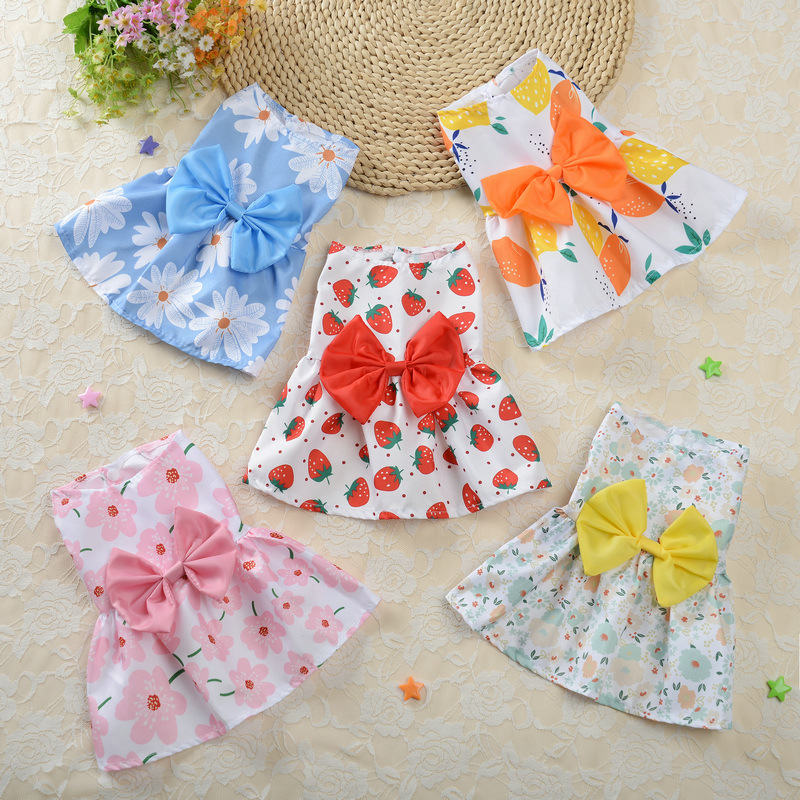 Vestido de Princesa Floral para Perros Pequeños - Estilo Corte de Falda — imagen 1