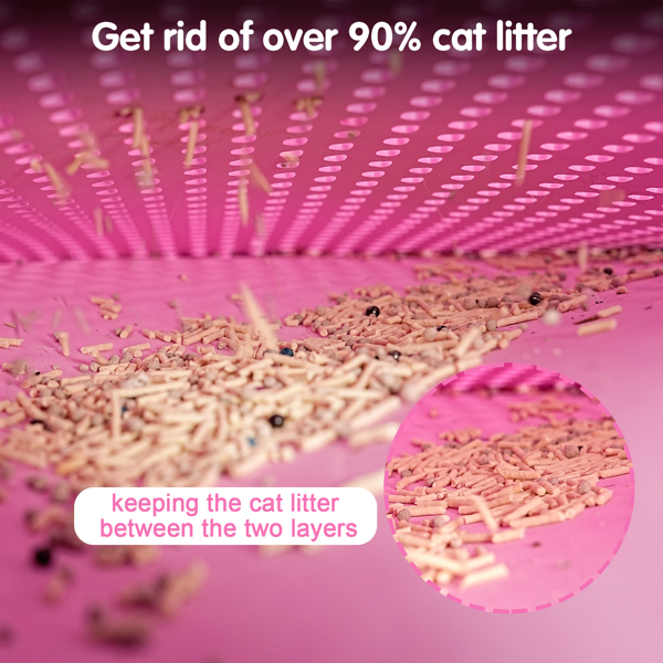 Double Layer Rice Shaped Cat Litter Pad — imagen 5