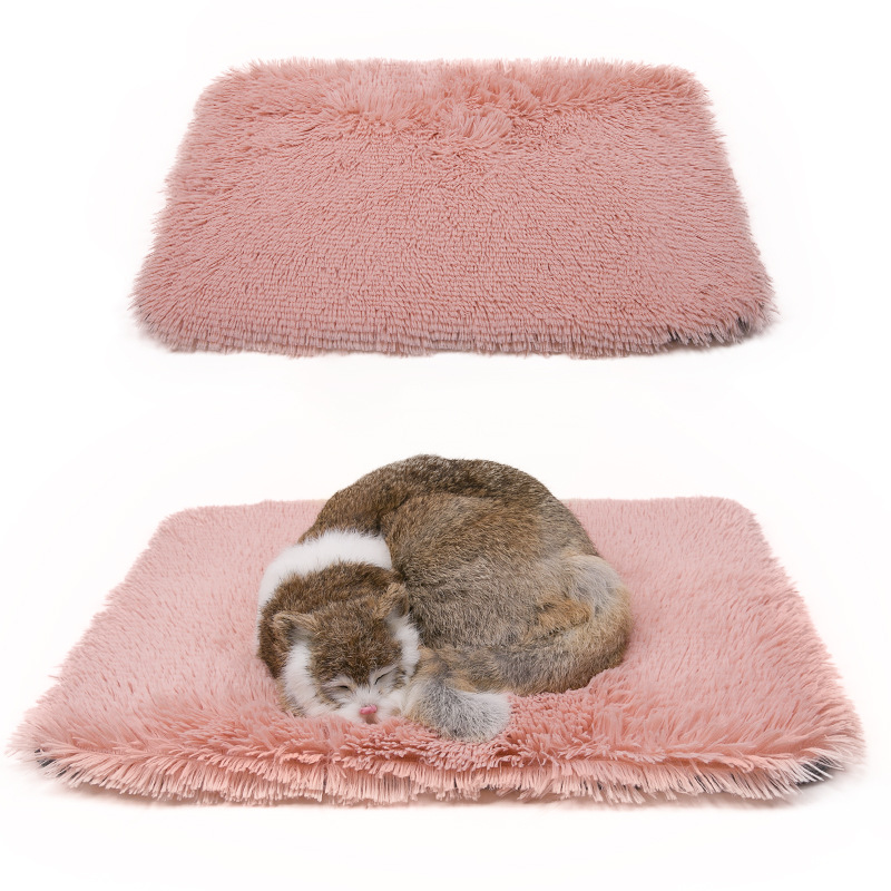 Human Pet Dual-Use Plush Pad Pet Round Pad Warm And Comfortable Machine Washable Small Suitable For Autumn And Winter Comfort — image 2