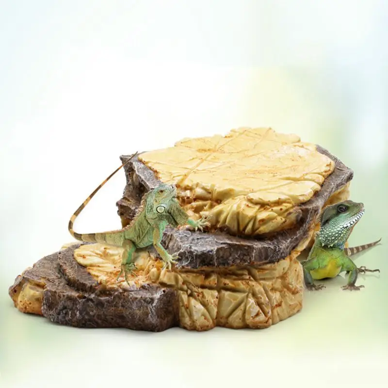 Reptile Resin Hides Cave Turtles Rock Hideout House Pet Hiding Spot Habitat Terrariums Landscaping for Lizard Snakes Turtles Fro — image 5