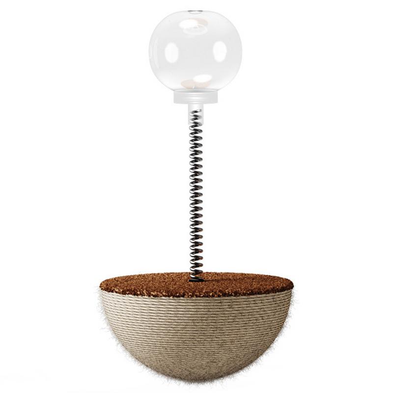 Cat Interactive Toys Auto-Balancing Cat Food Toy Interactive Ball Cat Puzzle Toys Cats Slow Feeders Spring Toys Slow Food — image 3