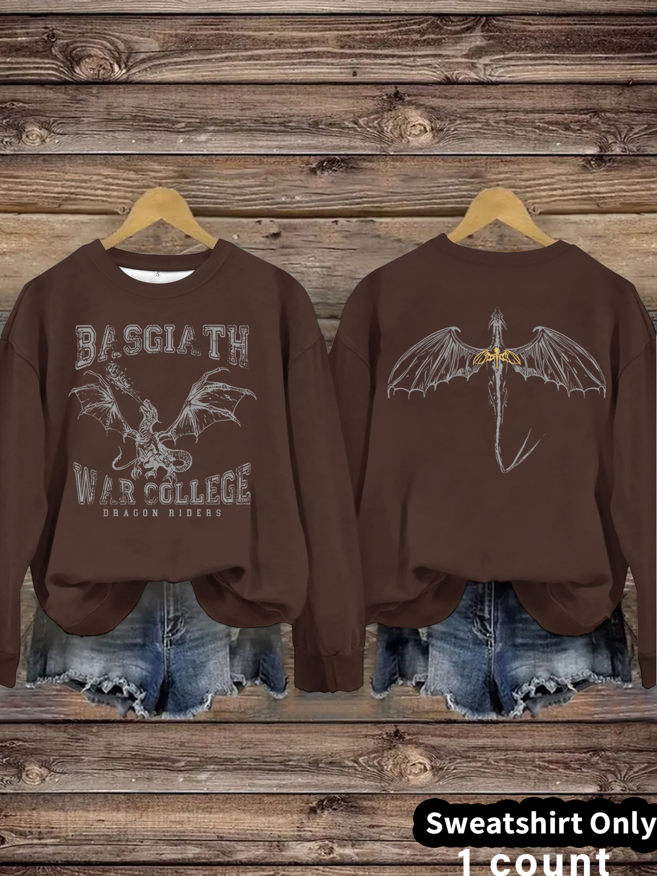 Flying bird round neck hoodie — image 11