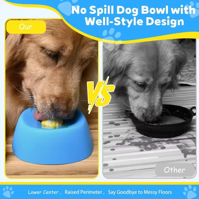 Anti-Choking Slow Feeder Dog Bowl Non-Slip 3/4 Cup Healthy Eating Pet Bowl, Interactive Lick Toy for Liquid Treats Bone Broth — image 2