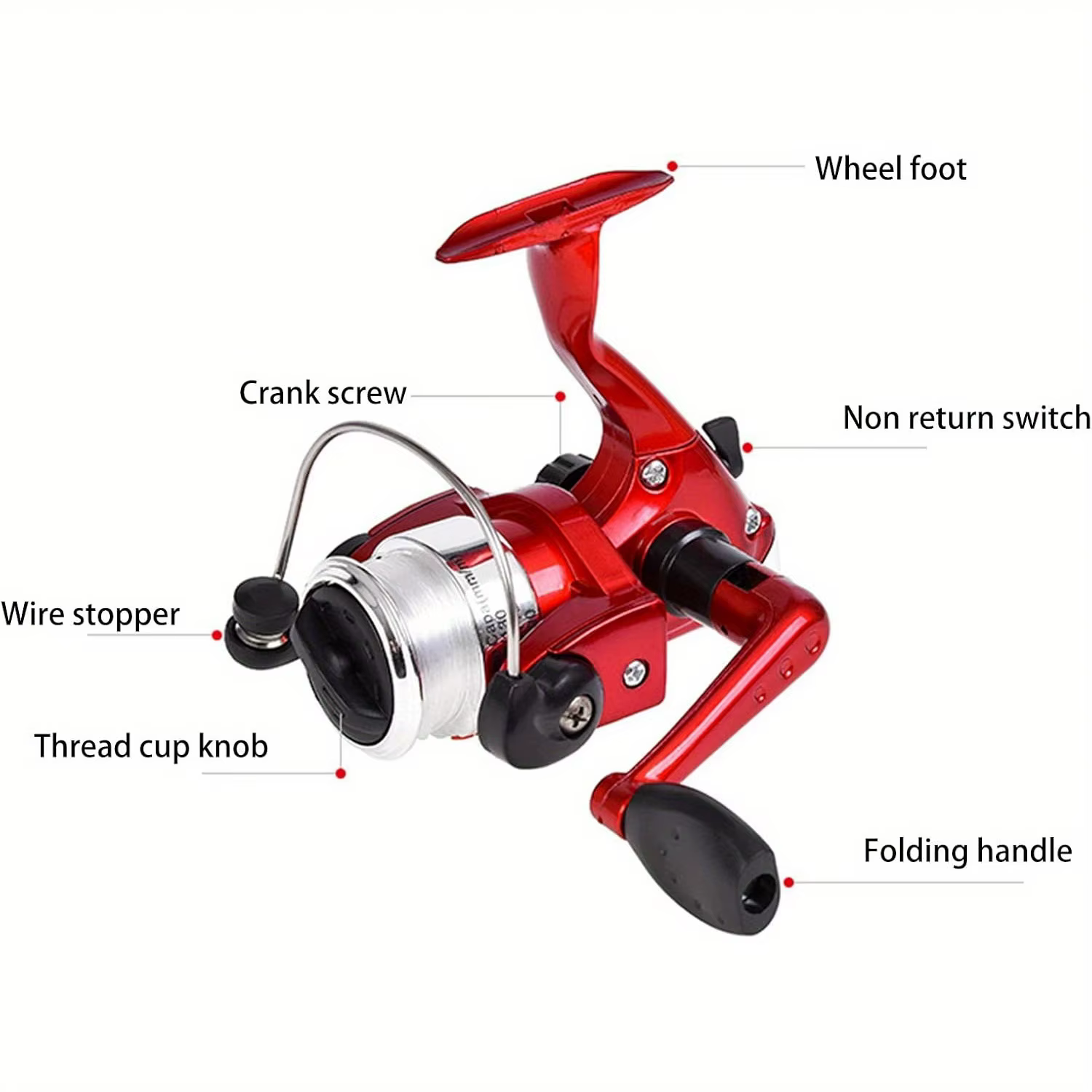 Pen Fishing Rod and Reel Combos Spinning Wheel Travel Rod Set 1M Mini Pocket Ice Rod with Reel for Fly Fish Sea Saltwater — image 3