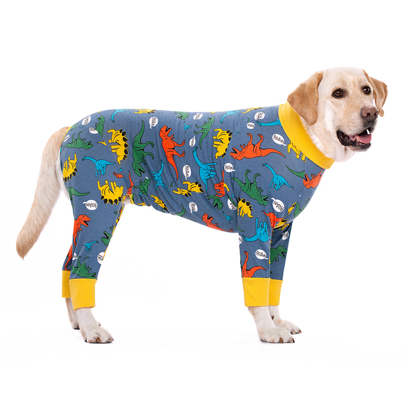Medium and large dog pet clothing thin design belly protection weaning and sterilization suit — image 8