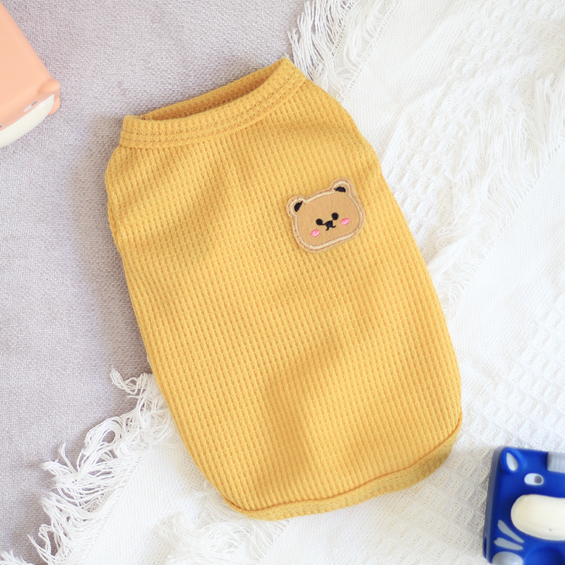 Thin Sleeveless Vest Small Dog Teddy Pomeranian Bears Pet Cat Dog Clothes — image 5