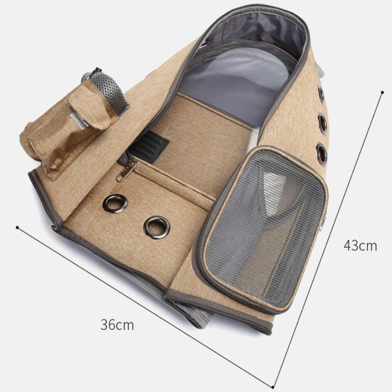 Pet Space Cat Backpack Fashion Transparent Breathable Cat Bag Dog Bag Folding Pet Bag — image 6