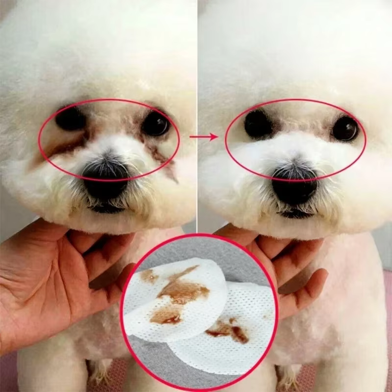 Set de 130 Piezas de Toallitas de Limpieza para Perros y Gatos, Toallitas para Ojos de Mascotas, Removedor de Manchas de Lágrimas para Aseo, Toallitas Suaves sin Espuma — imagen 2