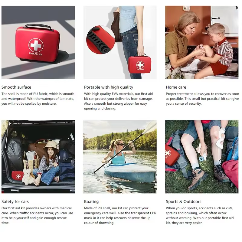 Portable First Aid Kit For Outdoor Adventures, Hiking, Car Traveling, And Camping (First Aid Kit Does Not Include Medication) — image 4