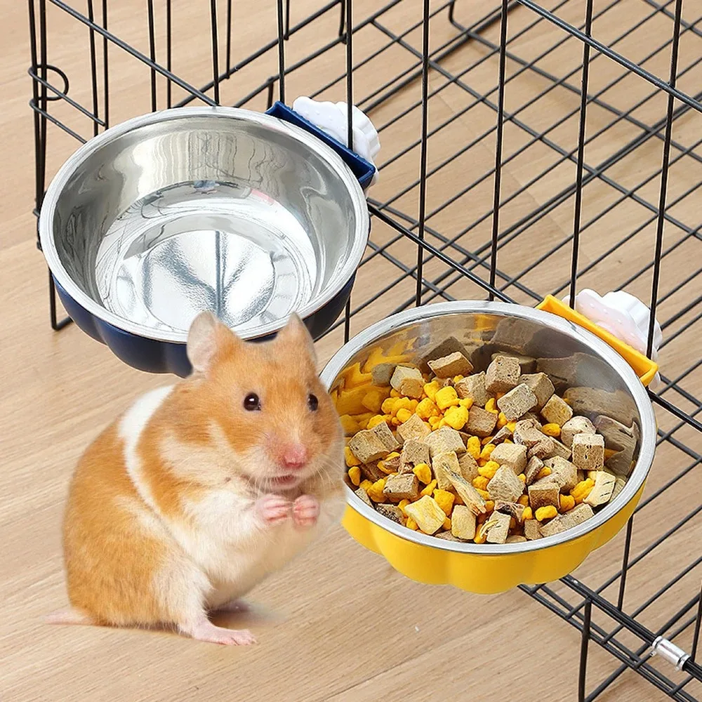 Comida para Mascotas - Bolita de Alimento Móvil en forma de Calabaza de Acero Inoxidable para Conejos, Hamsters, Pájaros y Gatos — imagen 1