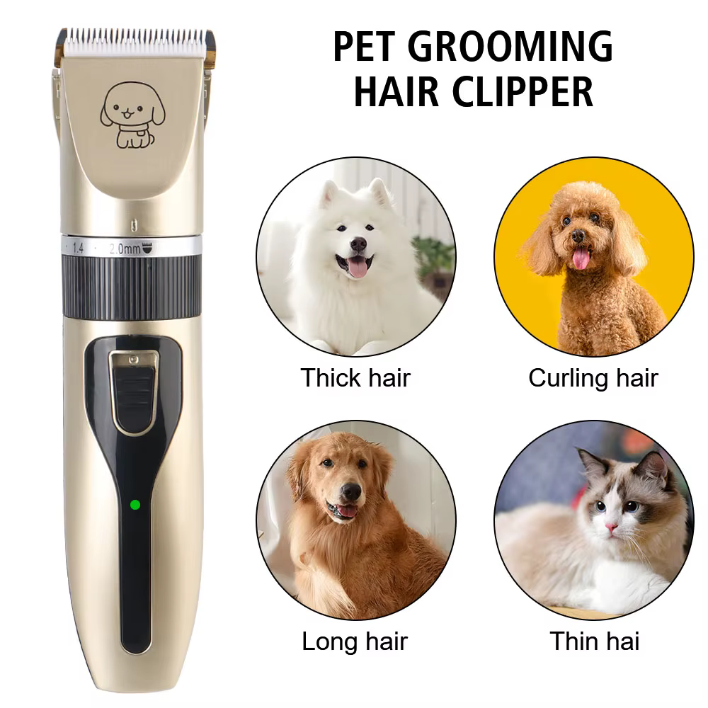 Pet Supplies Pet Hair Clipper Electric Scissors Haircut Trimmer Shaver Set For Rabbit Dog Cat Puppy Grooming Clipper Cutter — image 6